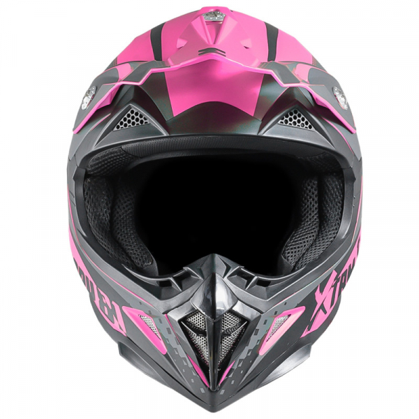 Kinder Crosshelm XTRM 81 rosa